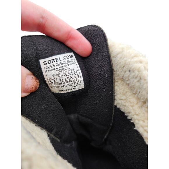 Sorel Womens Sz 10.5 Out N About Plus Tall Waterproof Duck Boot Gray Leather - Picture 7 of 7